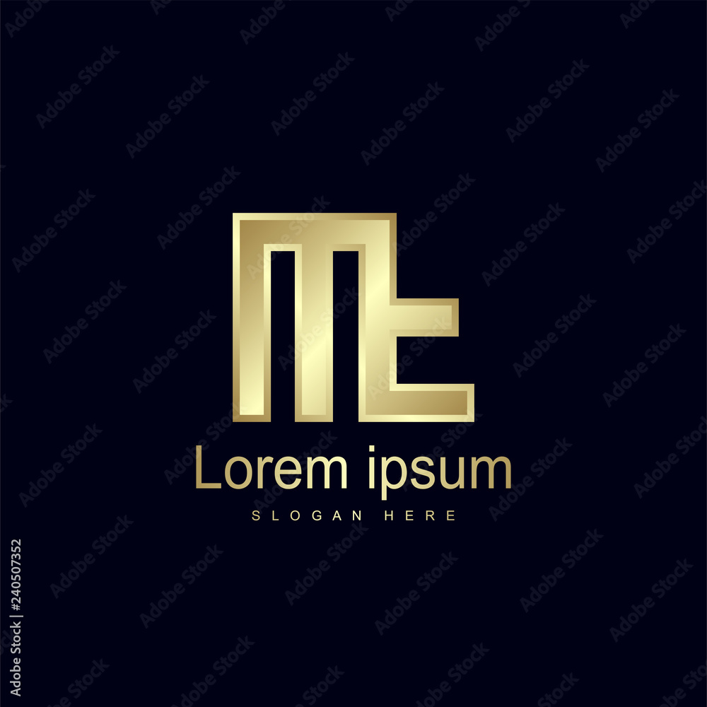 Initial Letter MF Logo Template Vector Design Initial Letter MF Logo Template Vector Design