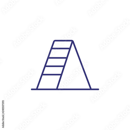 Stepladder line icon. Ladder, step, stair, climbing. Construction concept. Can be used for topics like home maintenance, repair, renovation
