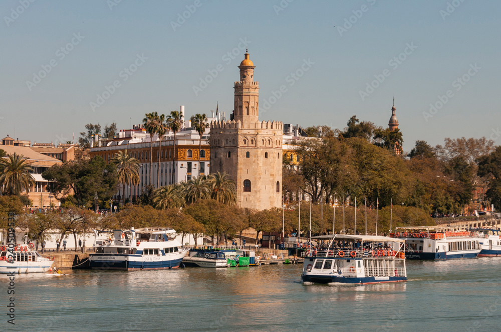 Guadalquivir river in Seville