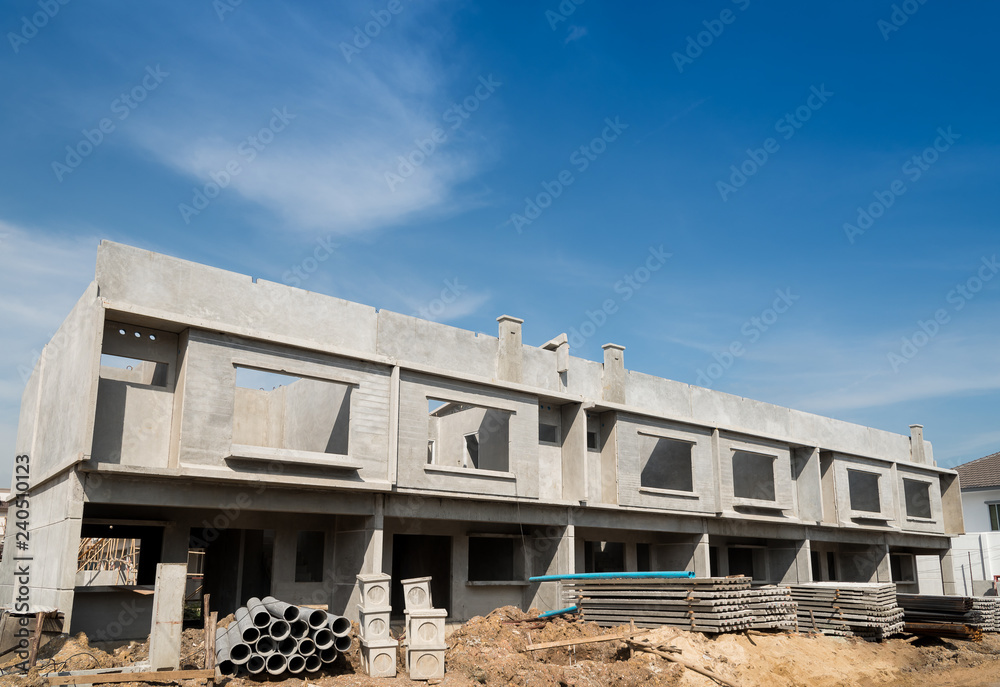 Fototapeta premium Prefabricated building.