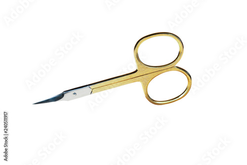 manicure scissors on a white background