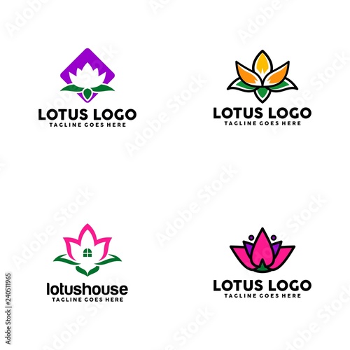 Fototapeta Naklejka Na Ścianę i Meble -  Lotus logo