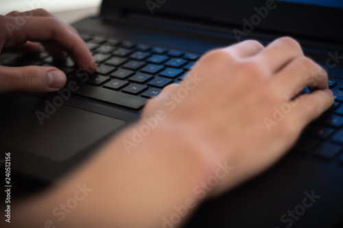 Work at the computer 