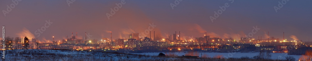 panorama of the night city