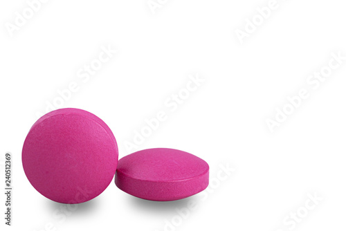 Pill for health in isolation on a white background. For designers.
