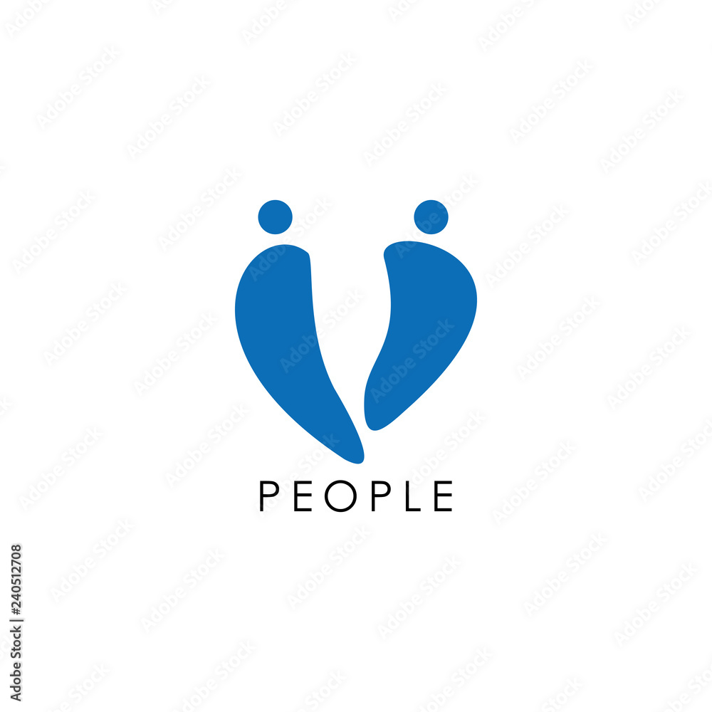 PEOPLE LOGO ICON VECTOR PEOPLE LOGO ICON VECTOR
