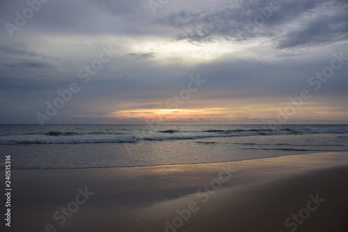 Sunset on the beach   Phuket Thailand 