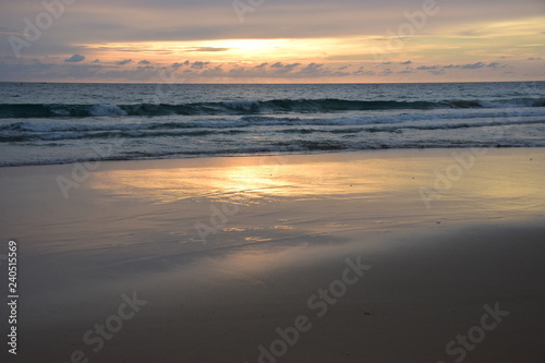 Sunset on the beach   Phuket Thailand 