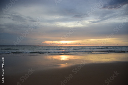 Sunset on the beach   Phuket Thailand 