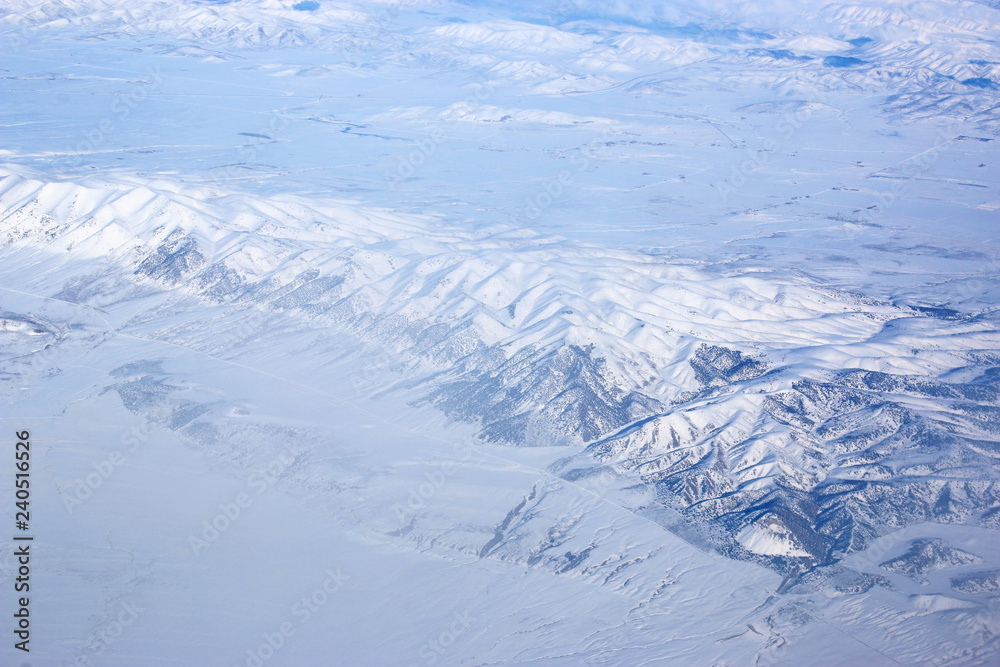 Mountains of Utah in winter