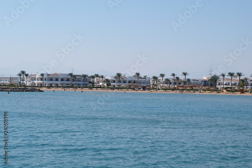 Hotel on the sandy beach of the Red Sea Egypt © Oleg