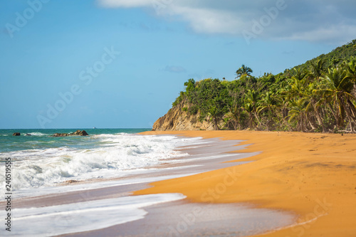 Fototapeta Naklejka Na Ścianę i Meble -  Flamenco Beach seaside shore Culebra Puerto Rico