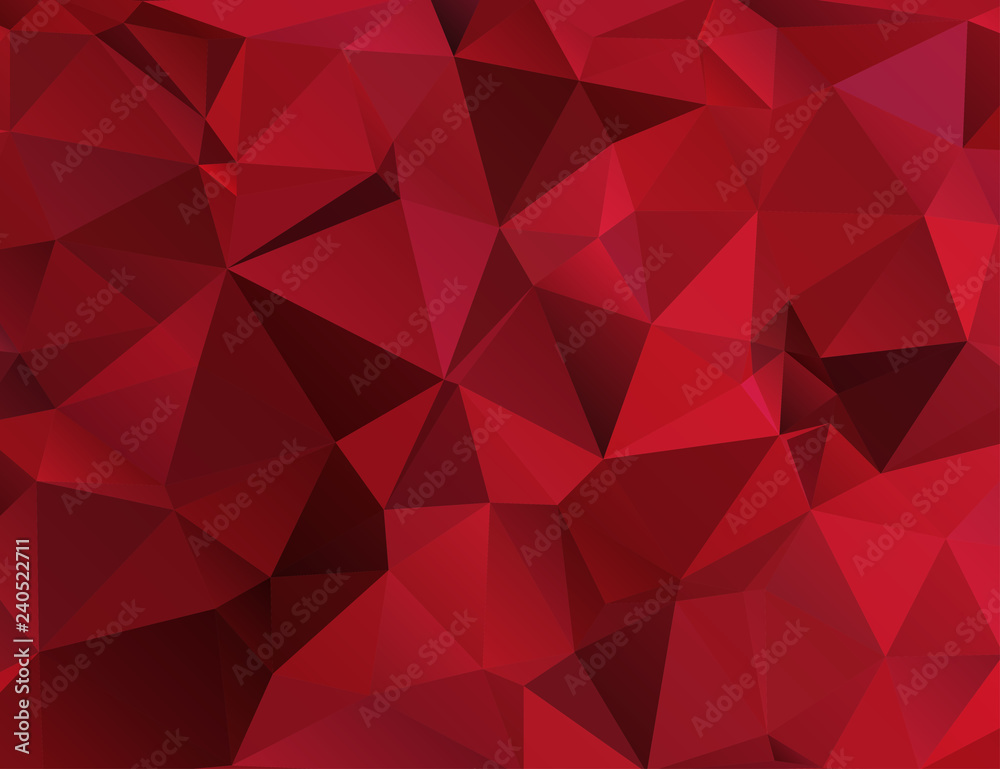 polygonal pattern in red polygonal pattern in red
