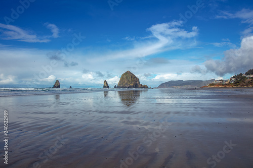 Canon Beach Oregon America before the storm arrived