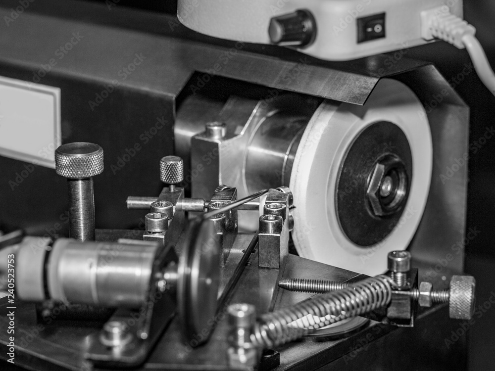 Fototapeta premium Bench Grinding Machine for Grinding Needle Sprayer