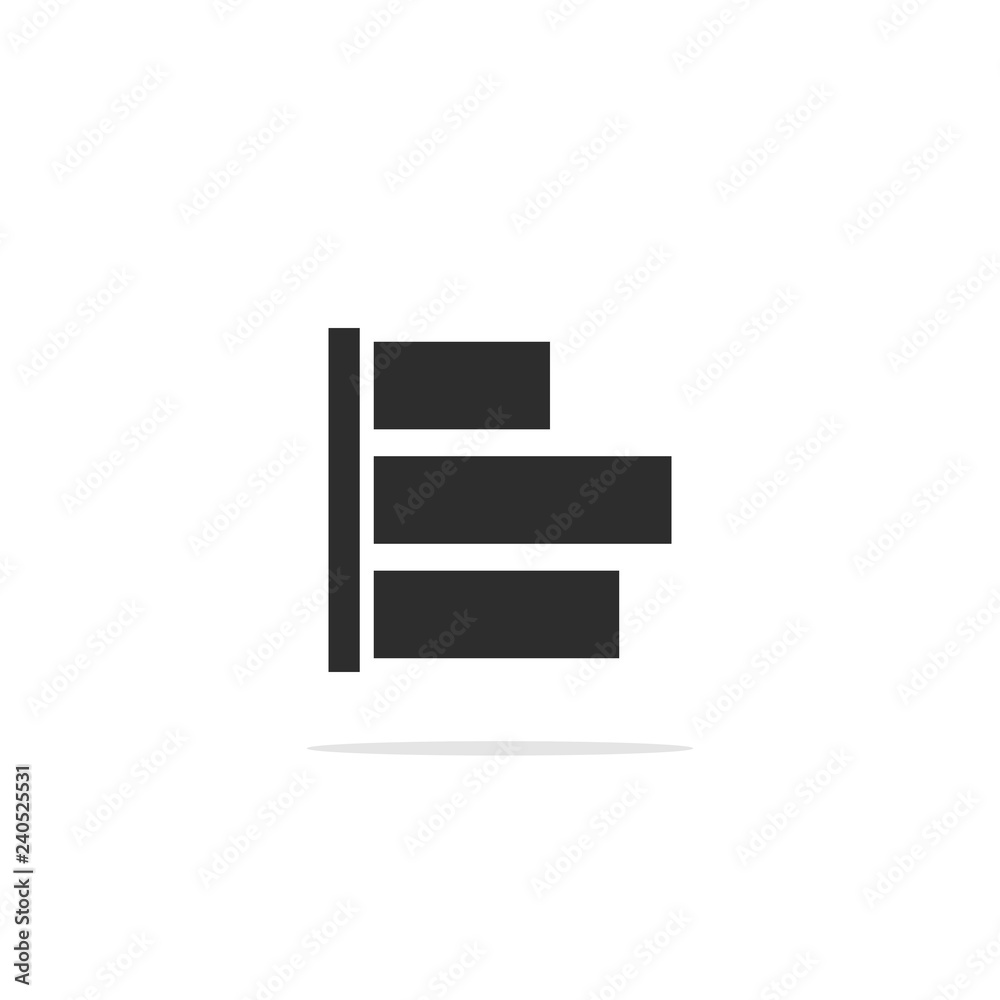 Monochrome simple chart icon . Vector illustration. Monochrome simple chart icon . Vector illustration.