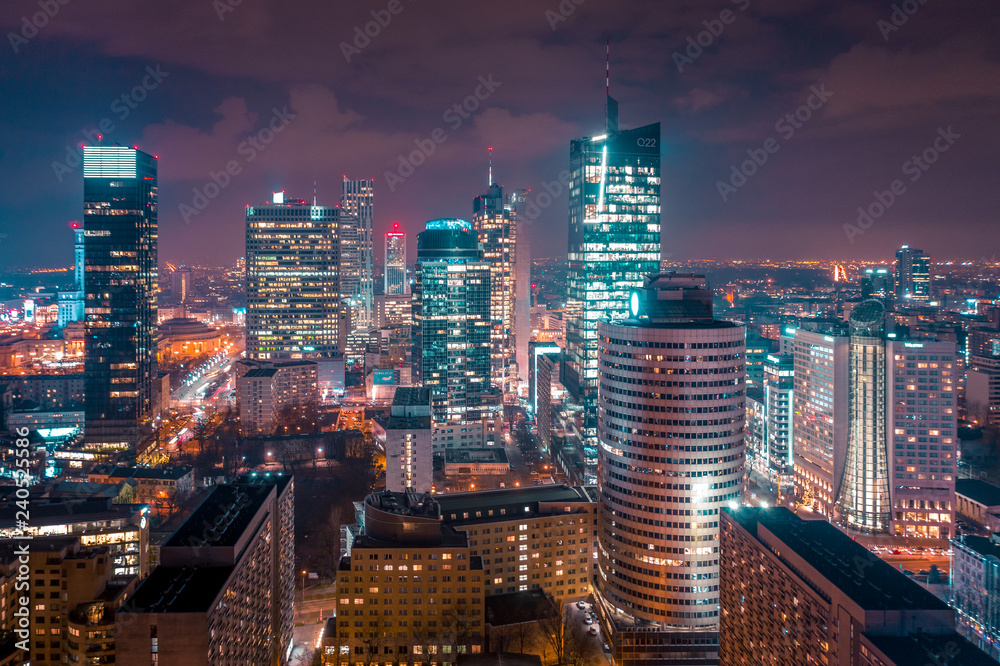Obraz premium Warszawa z lotu ptaka