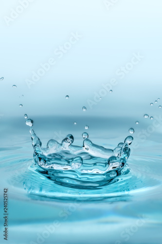 blue water splash