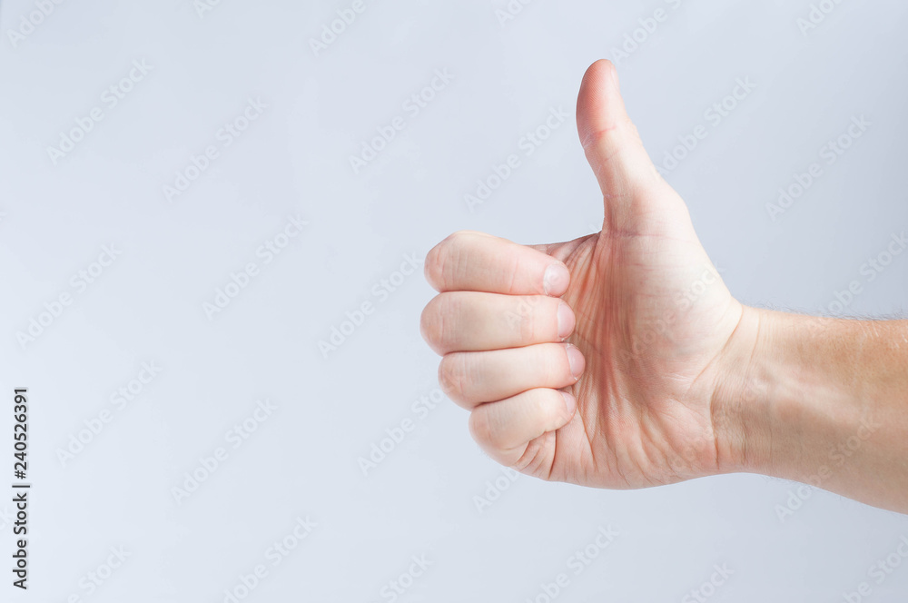 male hand thumb, like symbol male hand thumb, like symbol