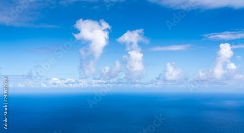 The Atlantic Ocean. Eastward view from the southernmost tip of La Palma in the Canary Islands  Spain.