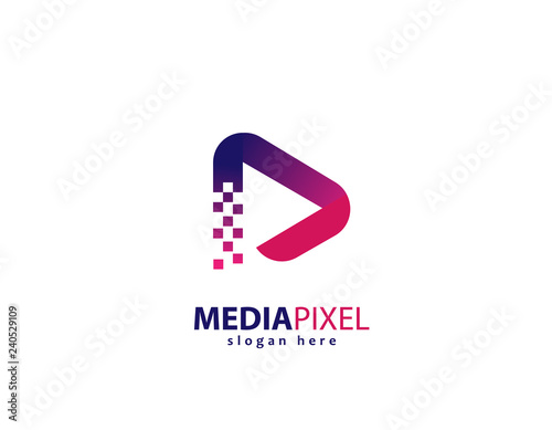 Media pixel design logo