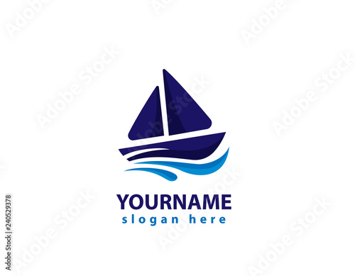 Yacht and boat logo design
