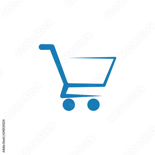 Shopping cart graphic icon design template vector