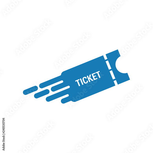 Quick ticket graphic icon design template vector