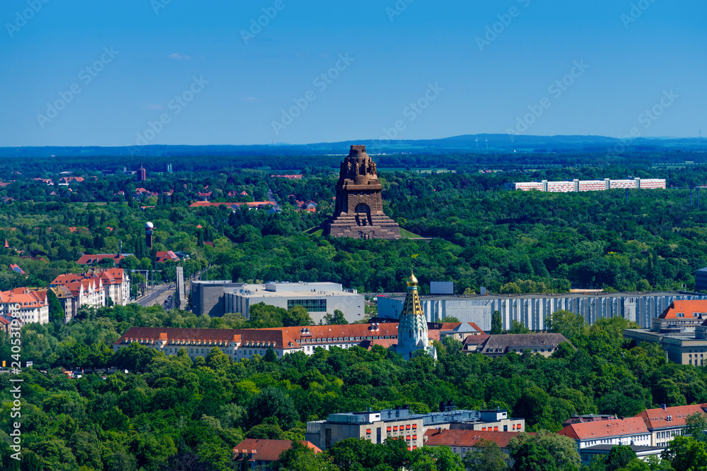Aerial view of the Monument to the Battle of Nations (German ...