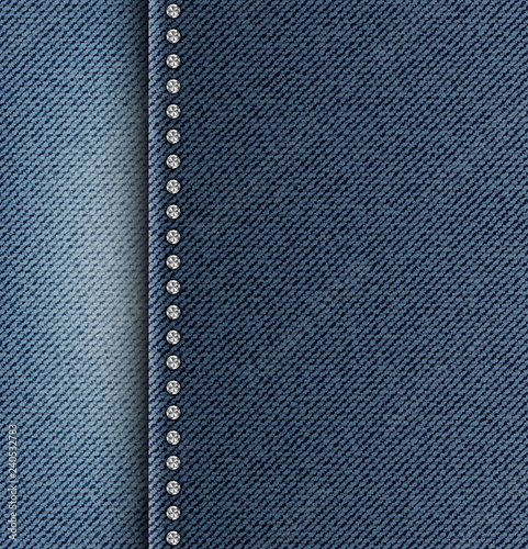 Jeans texture with side strip