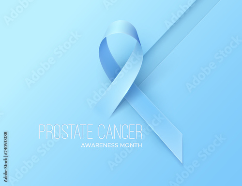 Prostate Cancer Awareness Blue Ribbon.