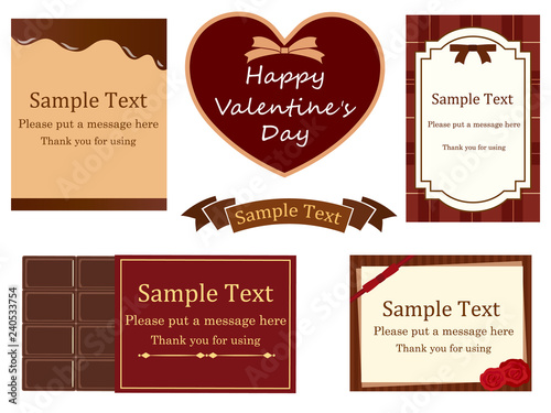 バレンタイン　カード　セット