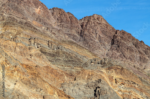 Jagged peaks of the Titus Canyon wall in Death Valley National Park, California, USA