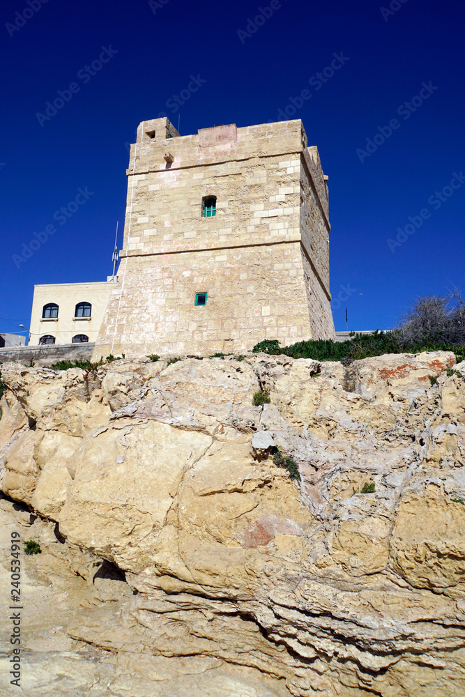 Sciuta oder Sciutu Turm, maltesisch Wied iz-Zurrieq