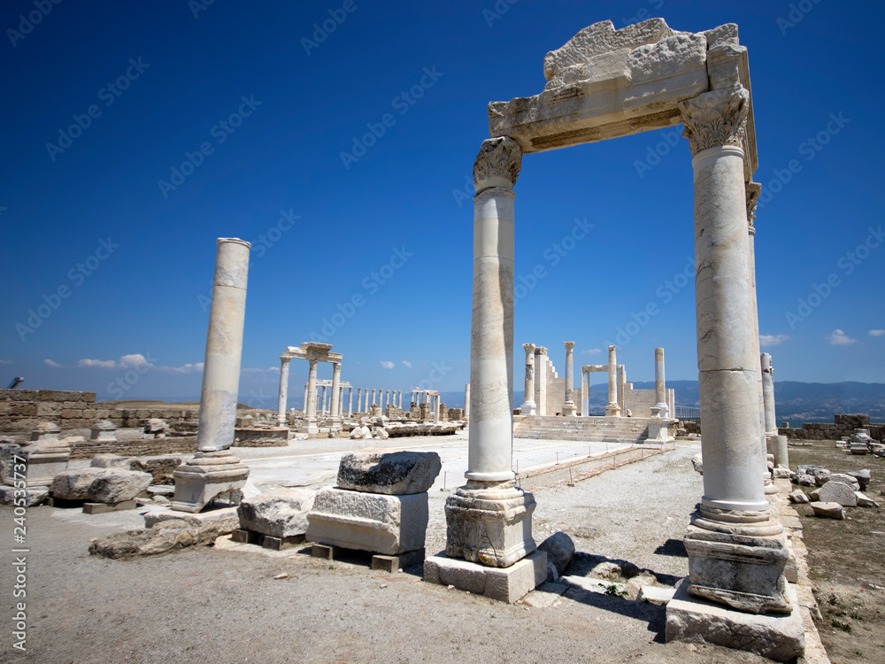 Ruins of Laodicea, the last church of Relevation, Denizli / Turkey