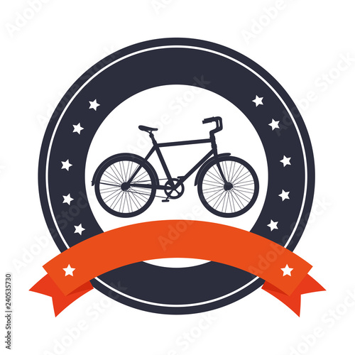 seal with racing bicycle