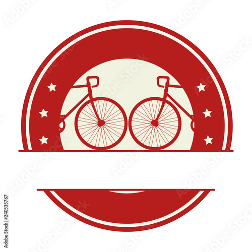 seal with racing bicycle