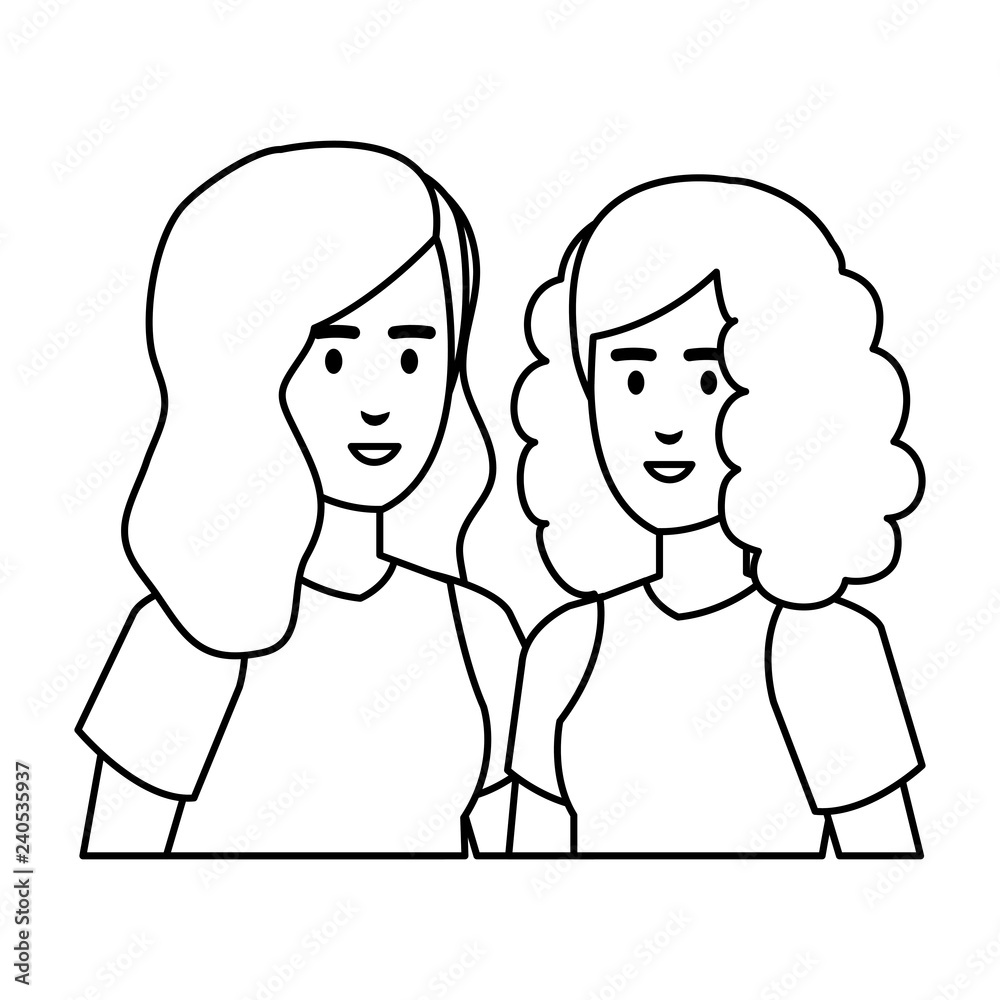 couple of women characters couple of women characters