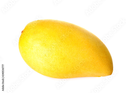 Fresh ripe juicy mango isolated on white