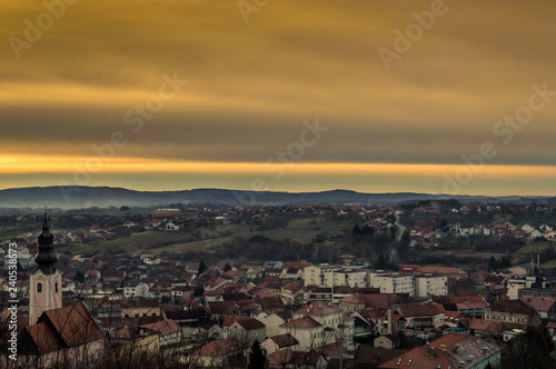 City of Pakrac panoramic view.