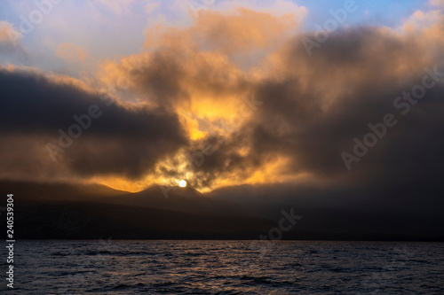 Dark sunset over Channel Island © cherylvb