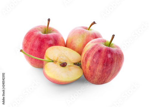 Ripe apple isolated on white background