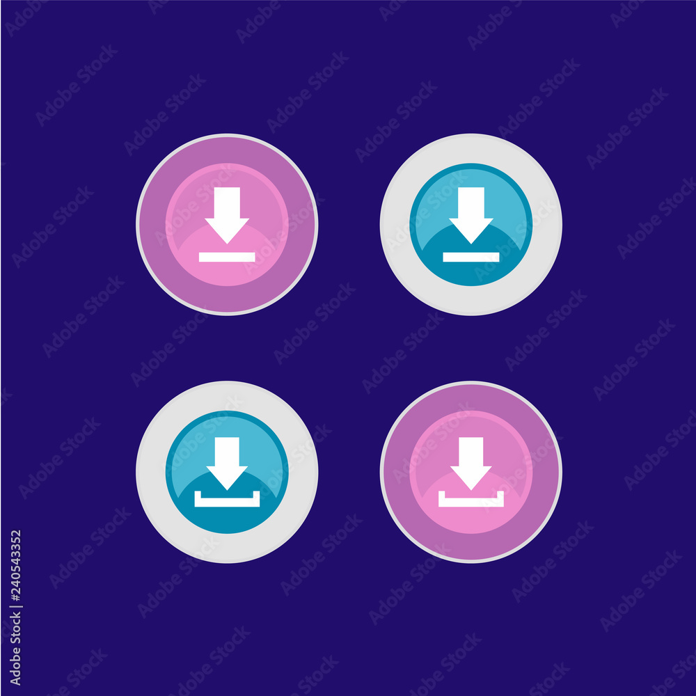 Download Icon Logo Vector Design Illustration Download Icon Logo Vector Design Illustration