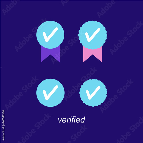 Verified Icon Logo Vector Design Illustration