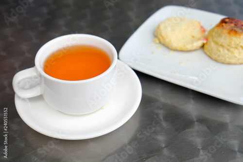 Фотография English scones set served on a table  in local restaurant in Cameron Highlands