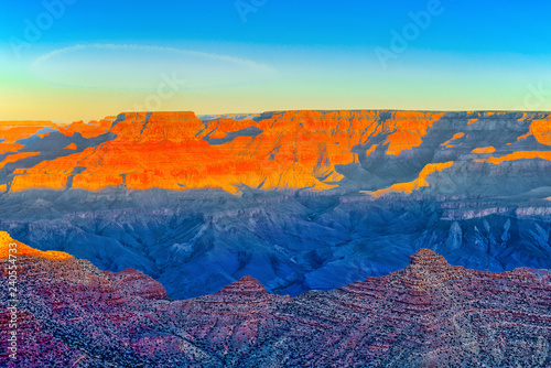 Amazing natural geological formation - Grand Canyon in Arizona, Southern Rim. photo