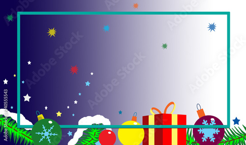 christmas background with gifts