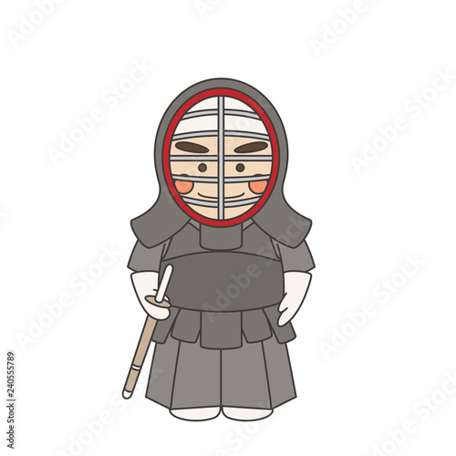 男性キャラクター剣道
