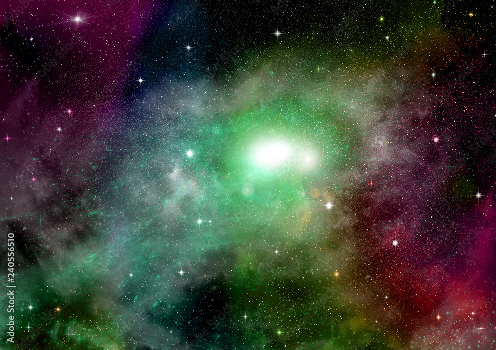 Obraz premium galaxy in a free space