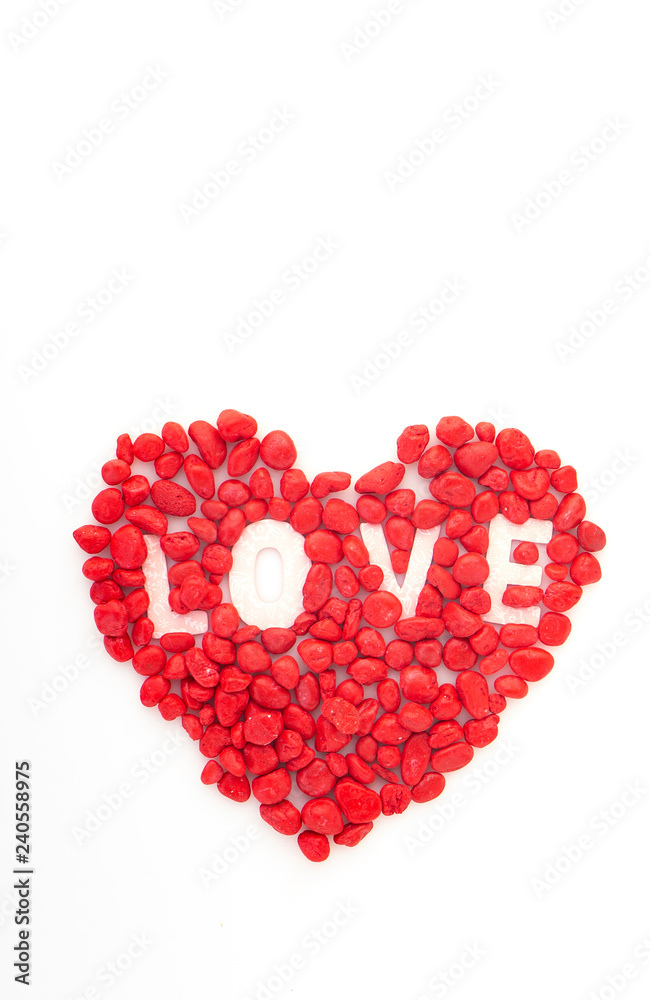 Creative love little red stone Creative love little red stone
